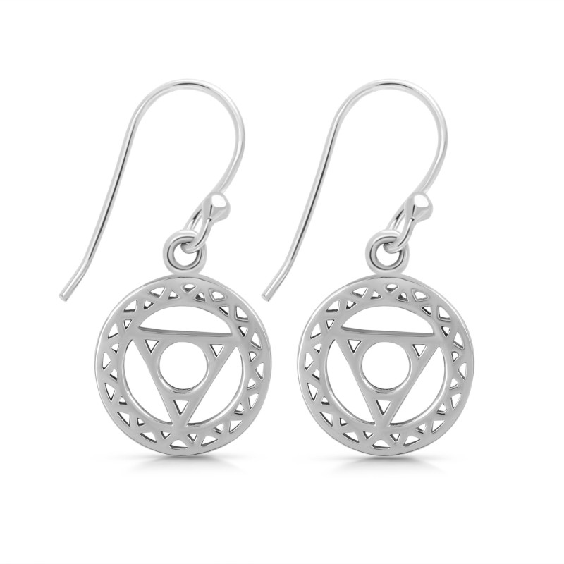 Throat Chakra Plain Silver Jewelry Set PS-RDR-319 / RDE-540 / RDN-8 / RDB-8.