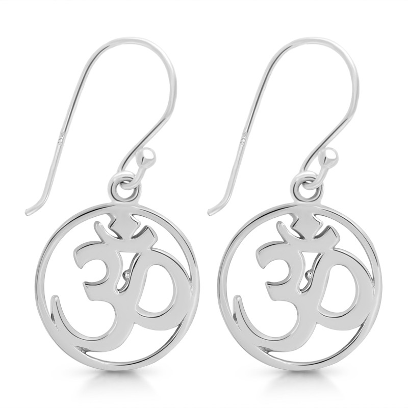 Om Plain Silver Jewelry Set PS-RDR-323 / RDE-544 / RDN-12 / RDB-12.