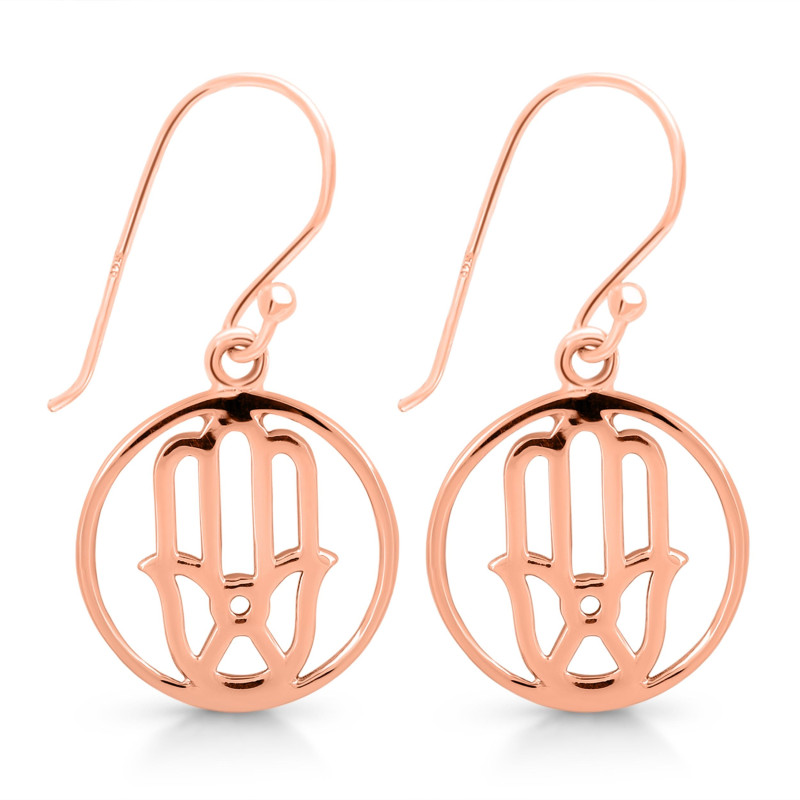 Hamsa Hand Plain Silver Jewelry Set PS-RDR-316 / RDE-537 / RDN-5 / RDB-5.