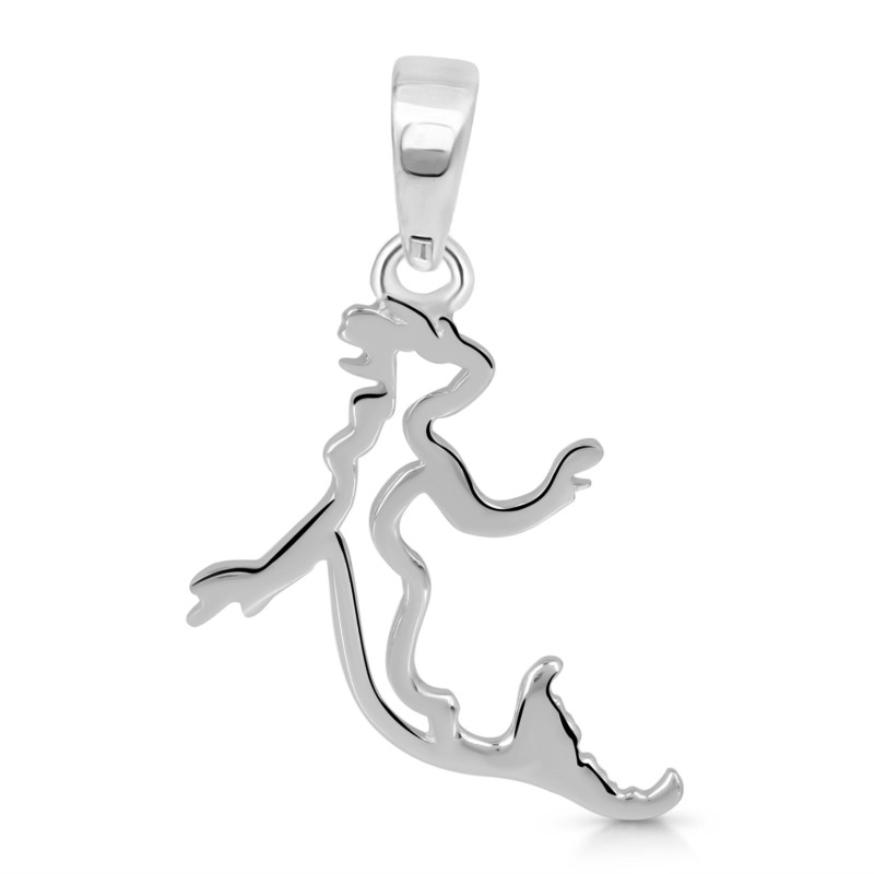 Plain Silver Mermaid Pendant PS-RDP-369.