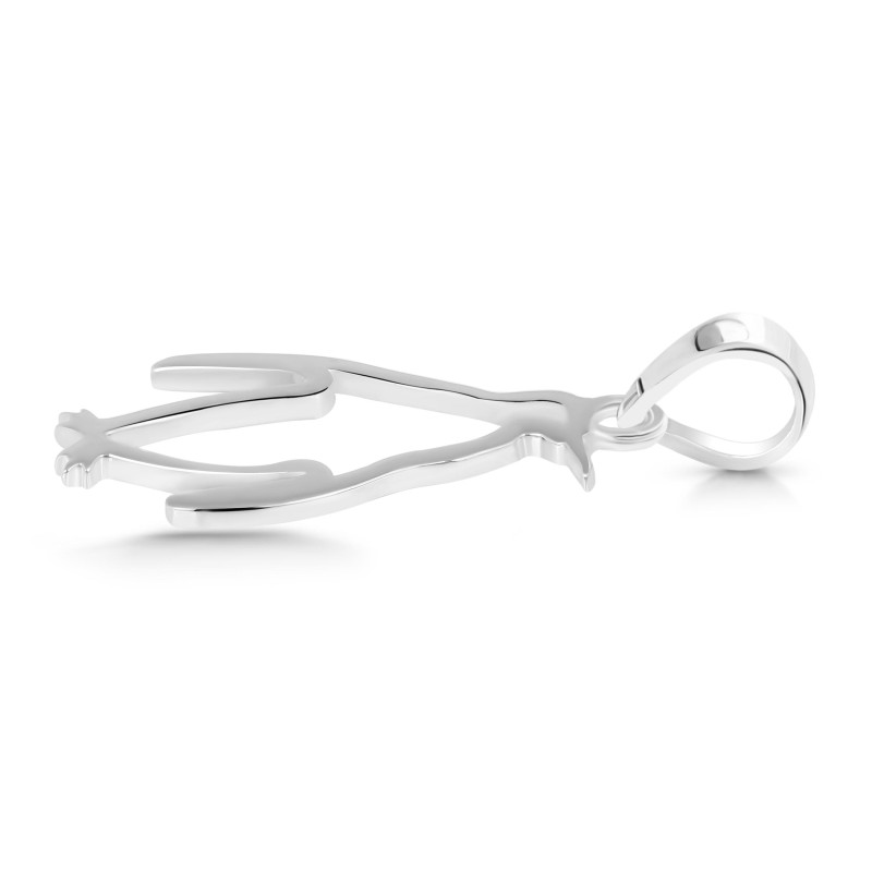 Plain Silver Penguin Pendant