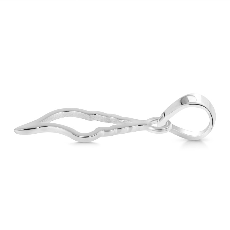 Plain Silver Shell Pendant