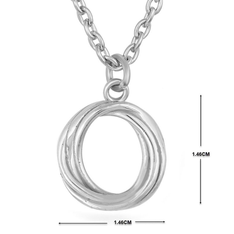 Plain Silver Necklace PS-RDP-443.