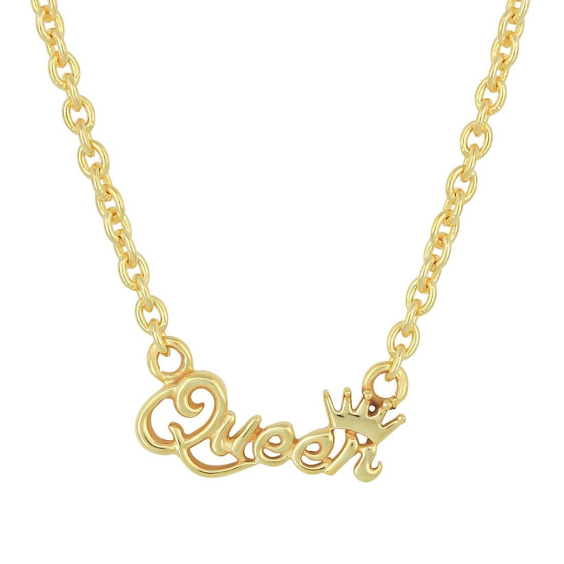 Plain Silver Queen Necklace PS-RDP-445.