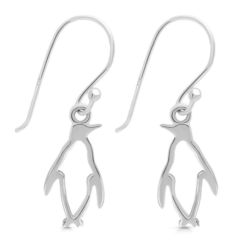Plain Silver Penguin Earring  PS-RDE-961.