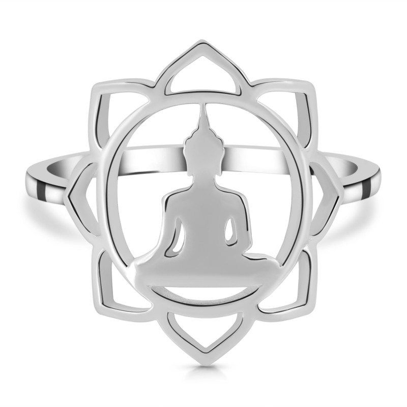 Human Body Chakra Plain Silver Jewelry Set PS-RDR-325 / RDE-546 / RDN-14 / RDB-14.