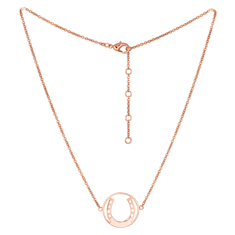 Horse Shoe Plain Silver Jewelry Set PS-RDR-312 / RDE-533 / RDN-1 / RDB-1.