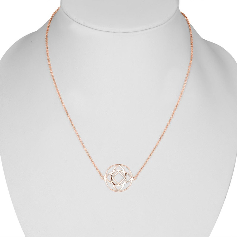 Base Chakra Plain Silver Necklace PS-RDN-10.