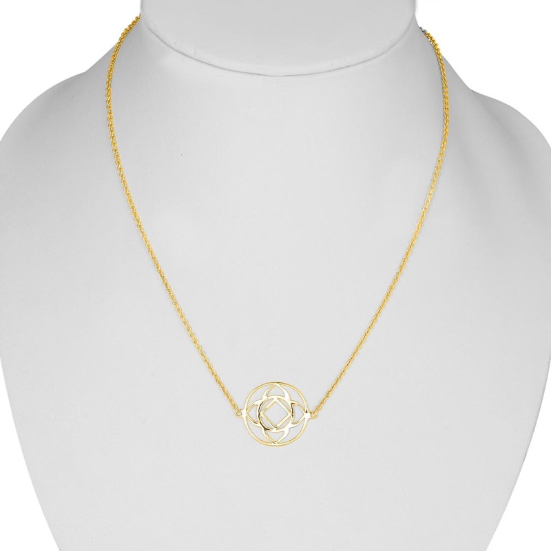 Base Chakra Plain Silver Necklace PS-RDN-10.