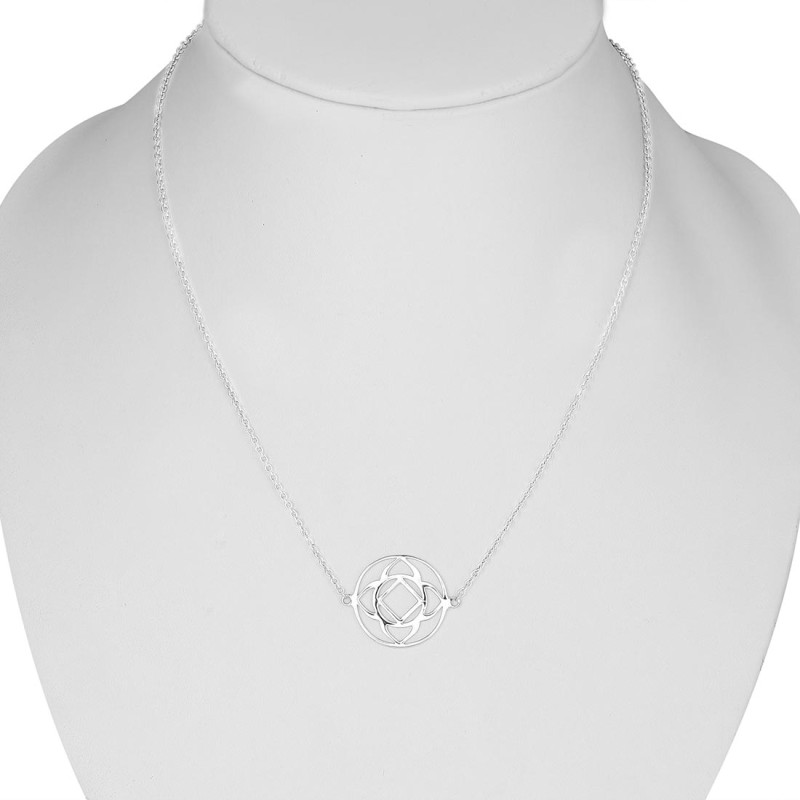 Base Chakra Plain Silver Necklace PS-RDN-10.