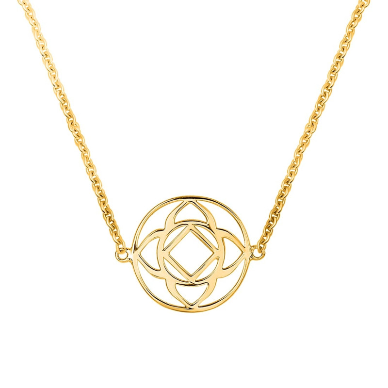 Base Chakra Plain Silver Necklace PS-RDN-10.