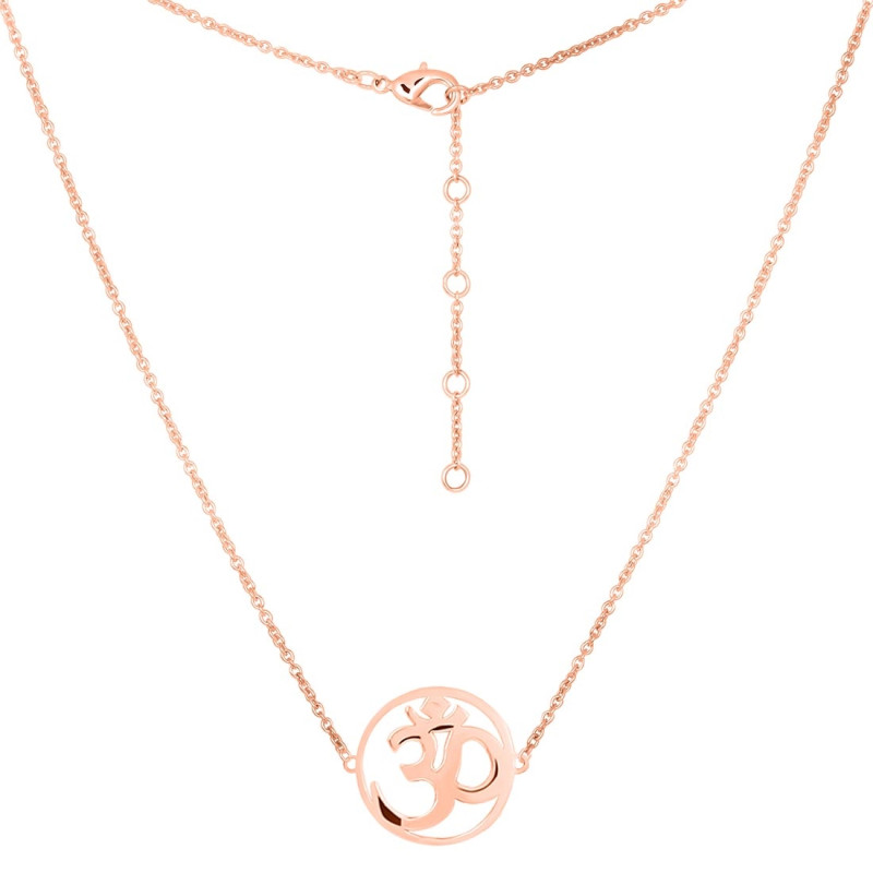 Om Plain Silver Necklace PS-RDN-12.