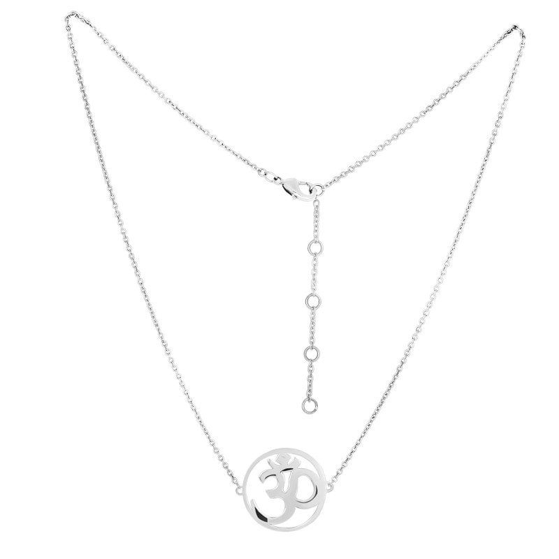 Om Plain Silver Jewelry Set PS-RDR-323 / RDE-544 / RDN-12 / RDB-12.