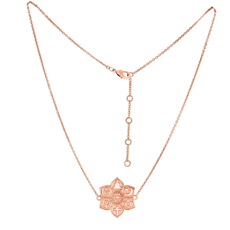 Unity Of Religions Plain Silver Jewelry Set PS-RDR-324 / RDE-545 / RDN-13 / RDB-13.