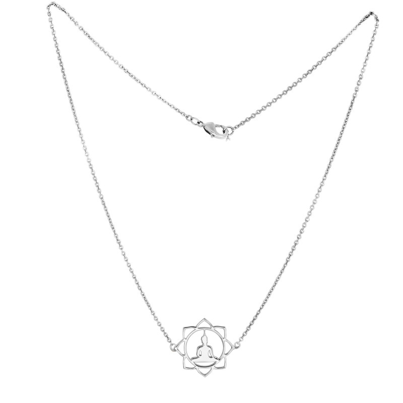 Human Body Chakra Plain Silver Jewelry Set PS-RDR-325 / RDE-546 / RDN-14 / RDB-14.
