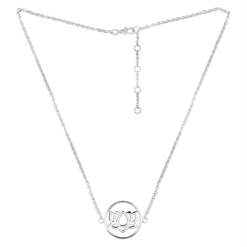Lotus Plain Silver Jewelry Set PS-RDR-315 / RDE-536 / RDN-4 / RDB-4.