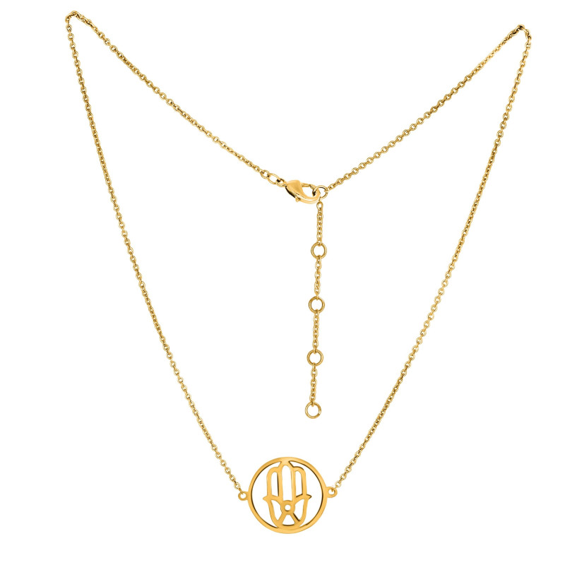 Hamsa Hand Plain Silver Jewelry Set PS-RDR-316 / RDE-537 / RDN-5 / RDB-5.
