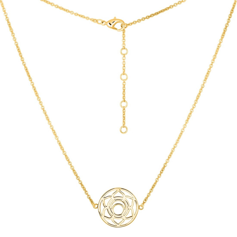 Sacral Chakra Plain Silver Necklace PS-RDN-7