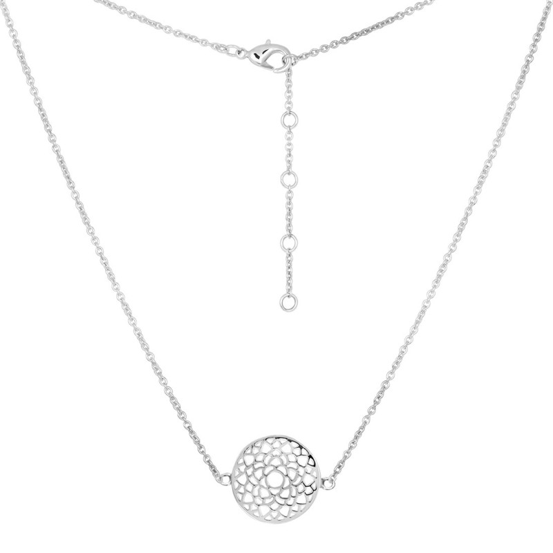 Crown Chakra Plain Silver Necklace