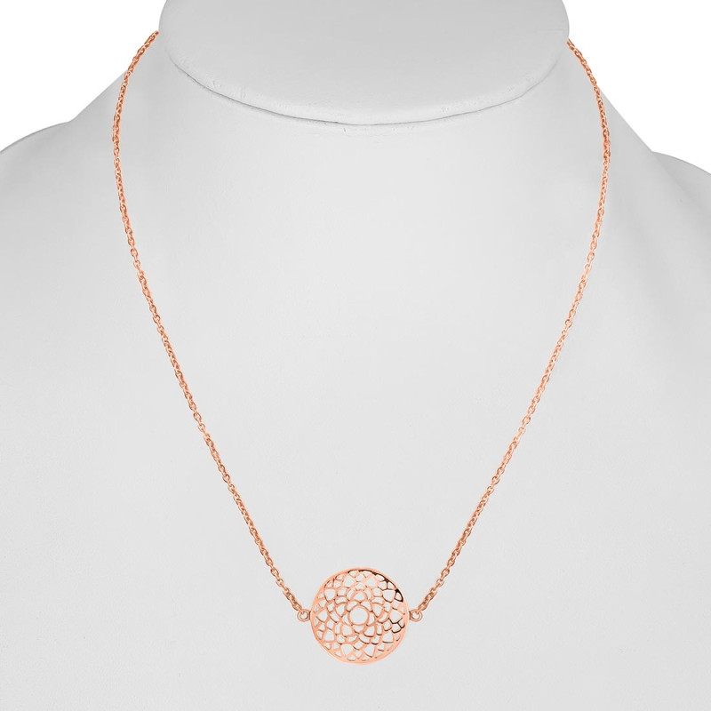 Crown Chakra Plain Silver Necklace PS-RDN-9.