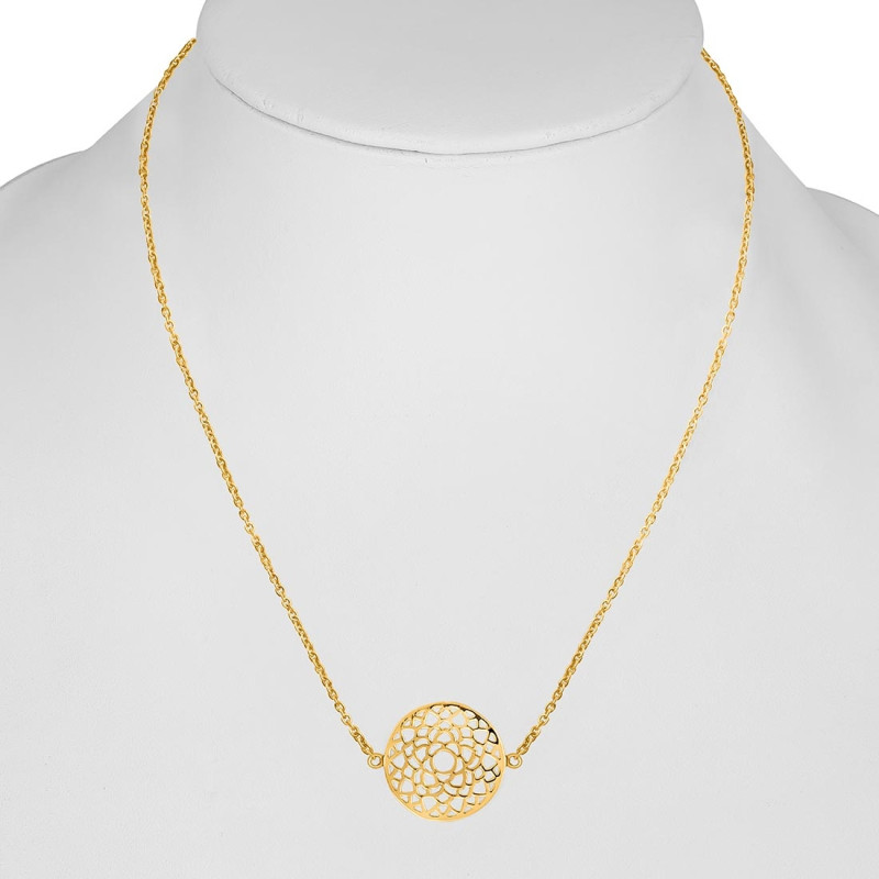 Crown Chakra Plain Silver Necklace PS-RDN-9.