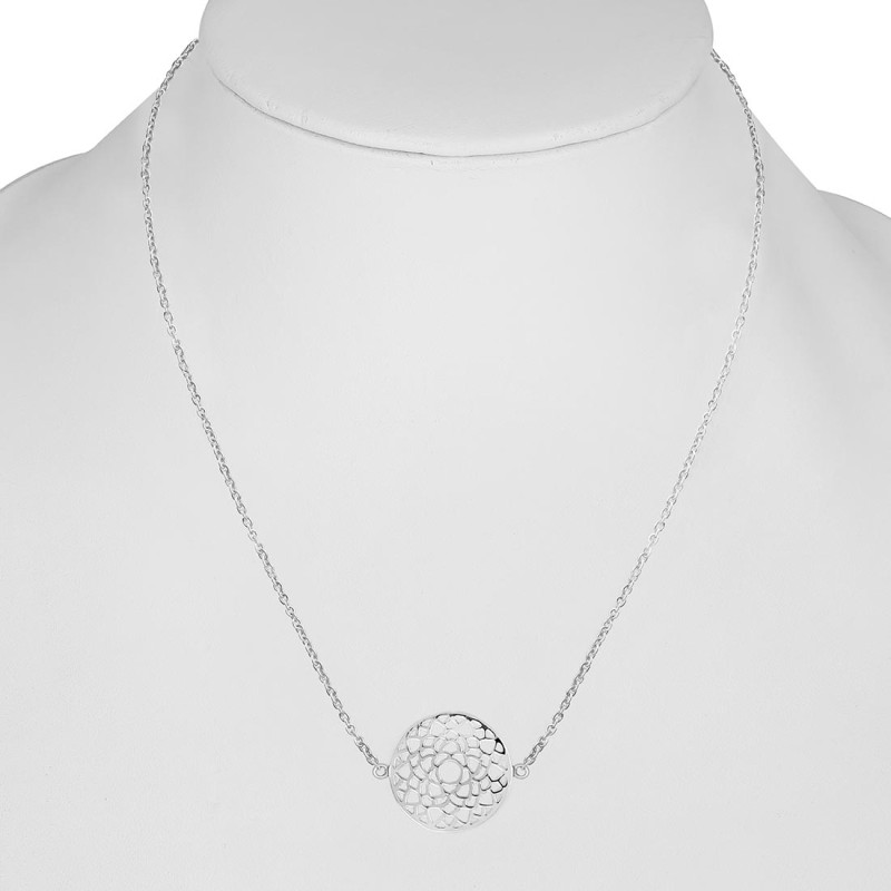 Crown Chakra Plain Silver Necklace PS-RDN-9.