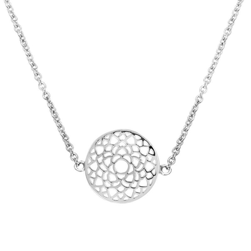 Crown Chakra Plain Silver Necklace PS-RDN-9.