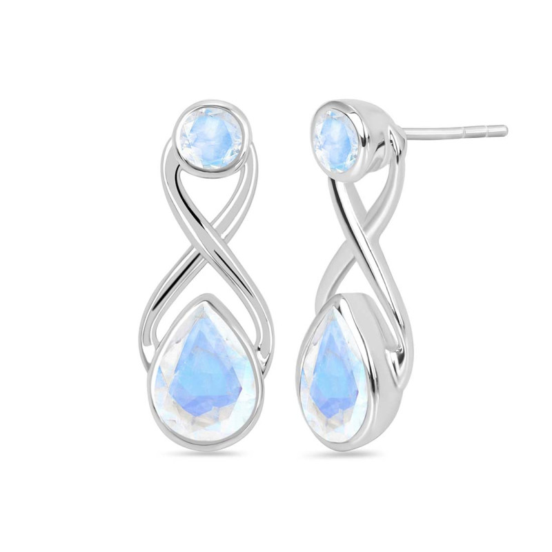 Moonstone Stud Earring