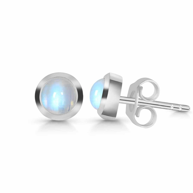Moonstone Stud Earring