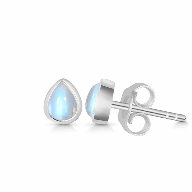 Moonstone Stud Earring