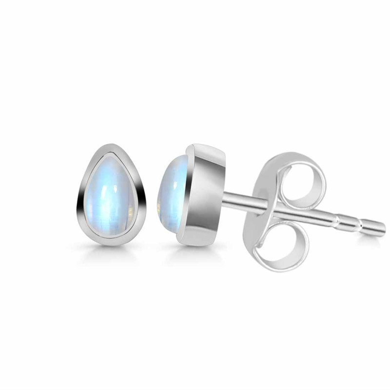 Moonstone Stud Earring