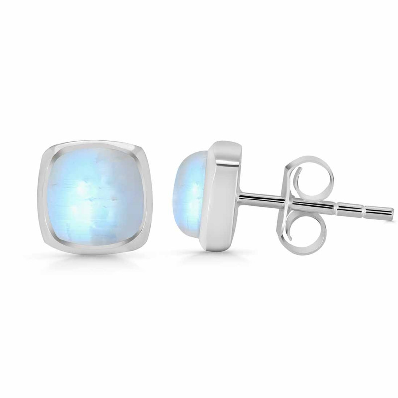 Moonstone Stud Earring