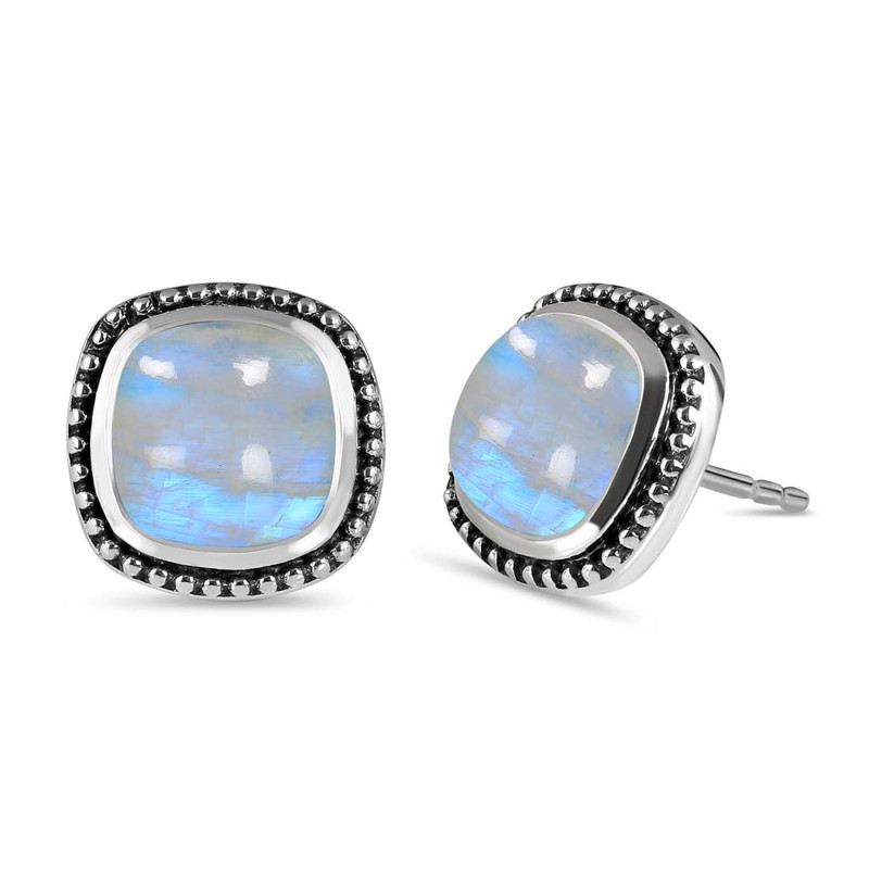 Moonstone Stud Earring