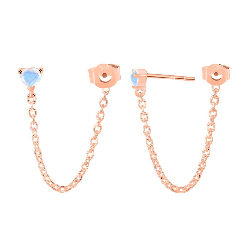 Moonstone Chain Stud Earring RBM-RDE-1235.