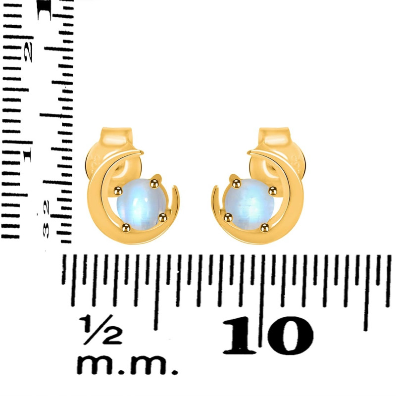 Moonstone Stud Earring  RBM-RDE-1273.