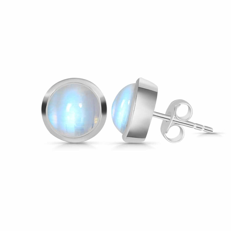 Moonstone Stud Earring