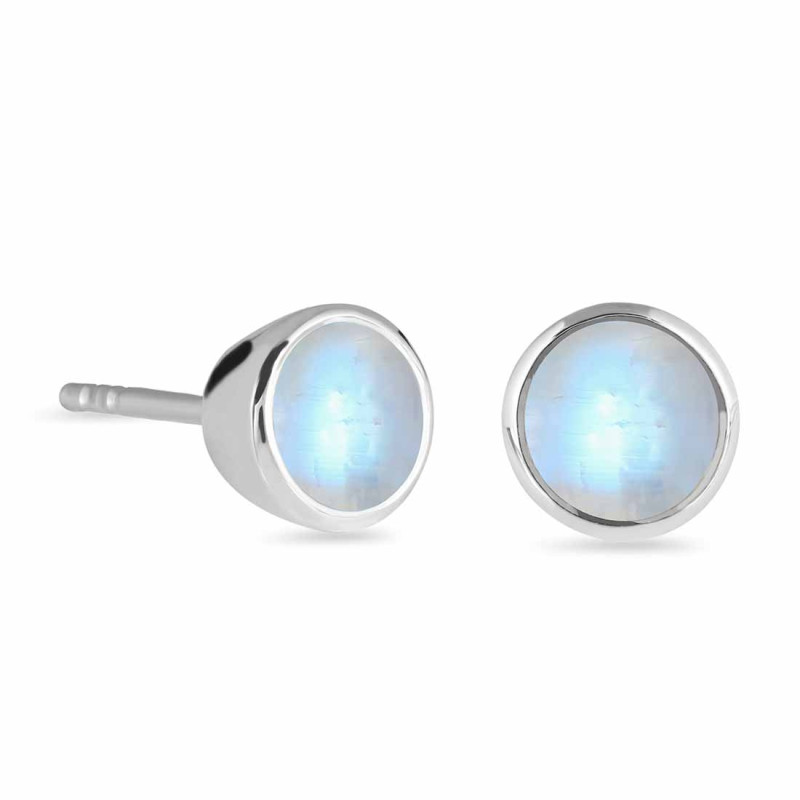 Moonstone Stud Earring