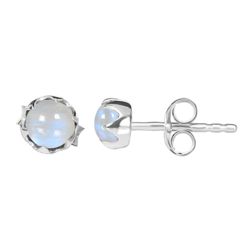 Moonstone Stud Earring