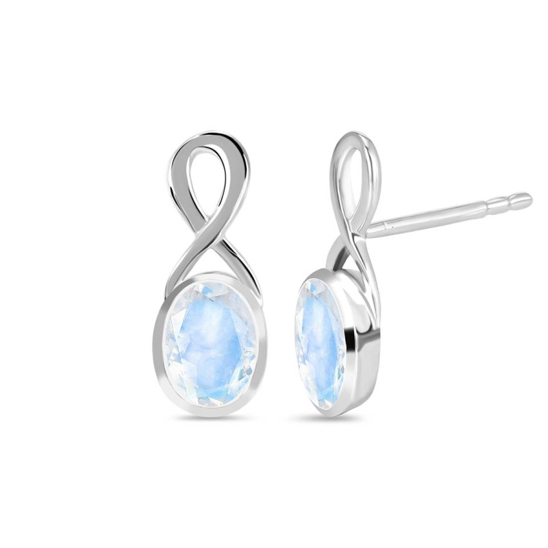 Moonstone Stud Earring