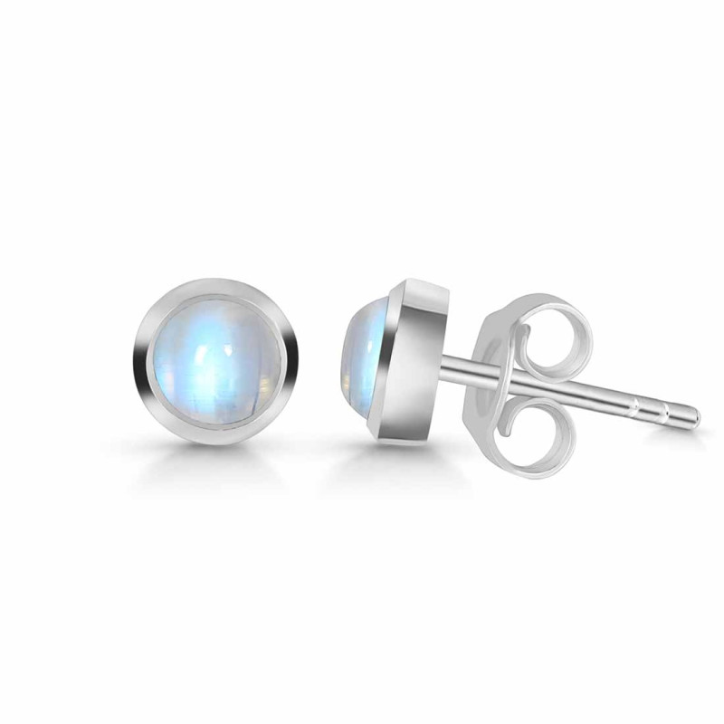 Moonstone Stud Earring