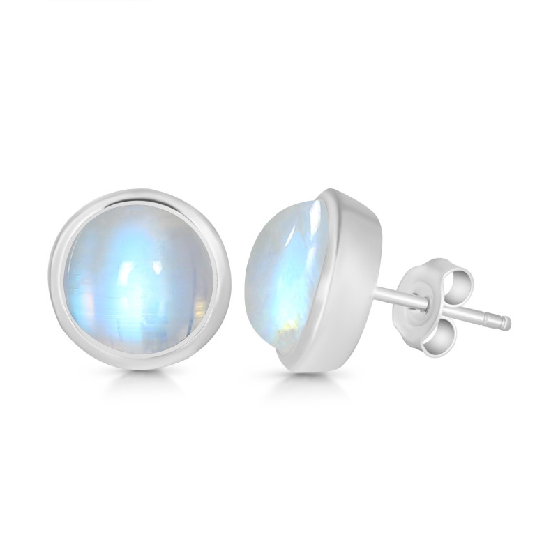 Moonstone Stud Earring