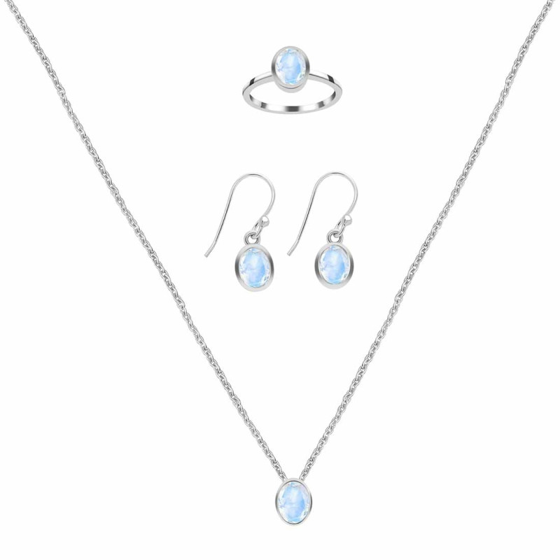  Moonstone Jewelry Set