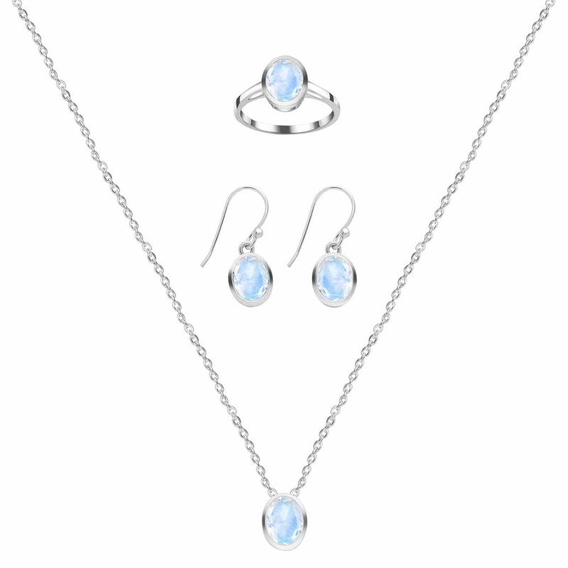  Moonstone Jewelry Set