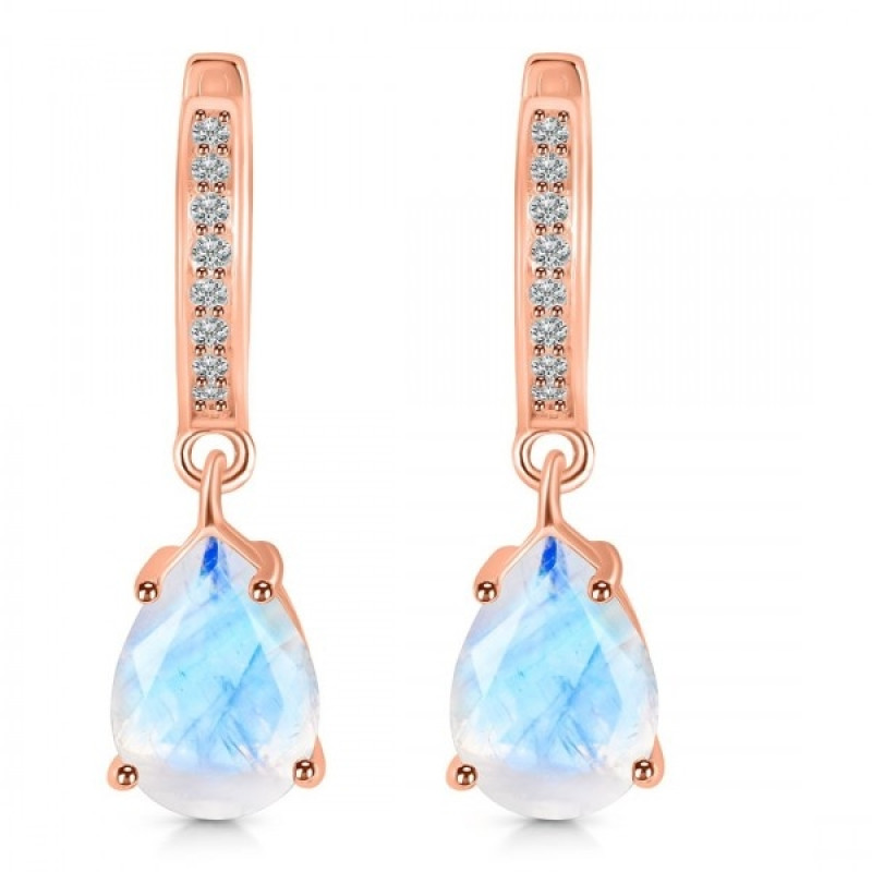Moonstone & White Topaz Earring RBM-RDE-1223.