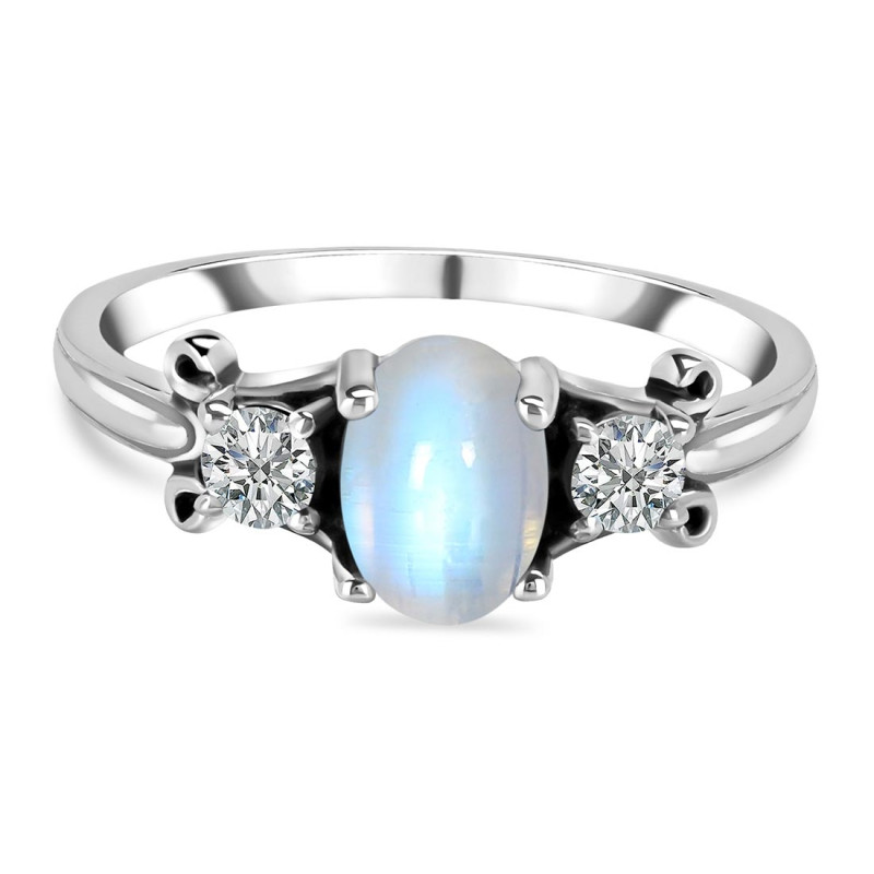 Moonstone & White Topaz Ring RBM-RDR-1442.