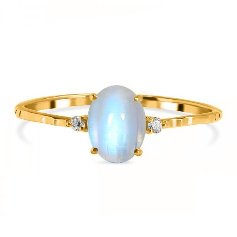 Moonstone & White Topaz Ring RBM-RDR-1938-A.
