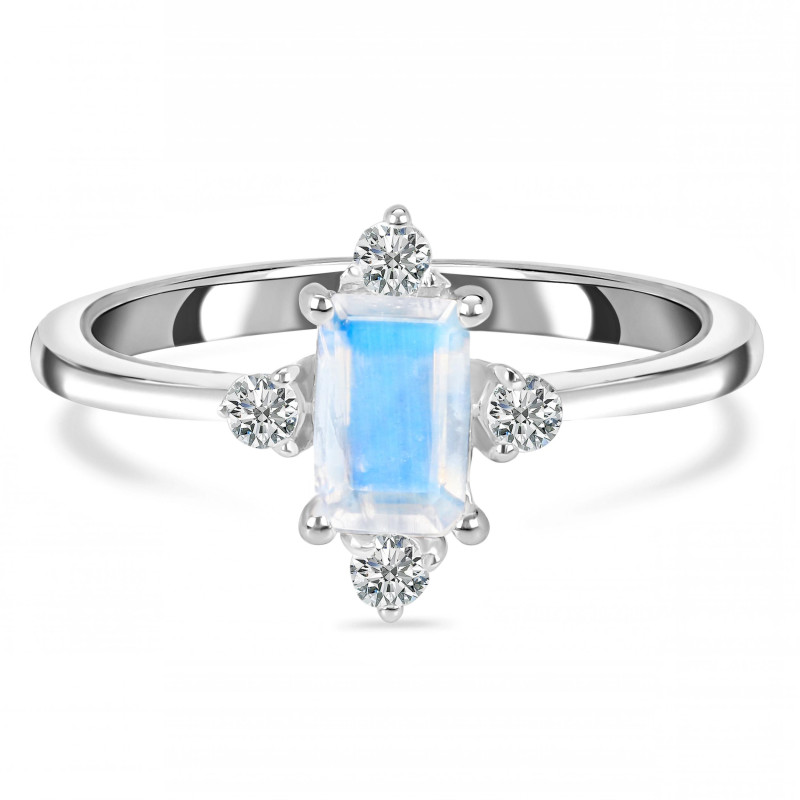 Moonstone & White Topaz Ring RBM-RR-275.
