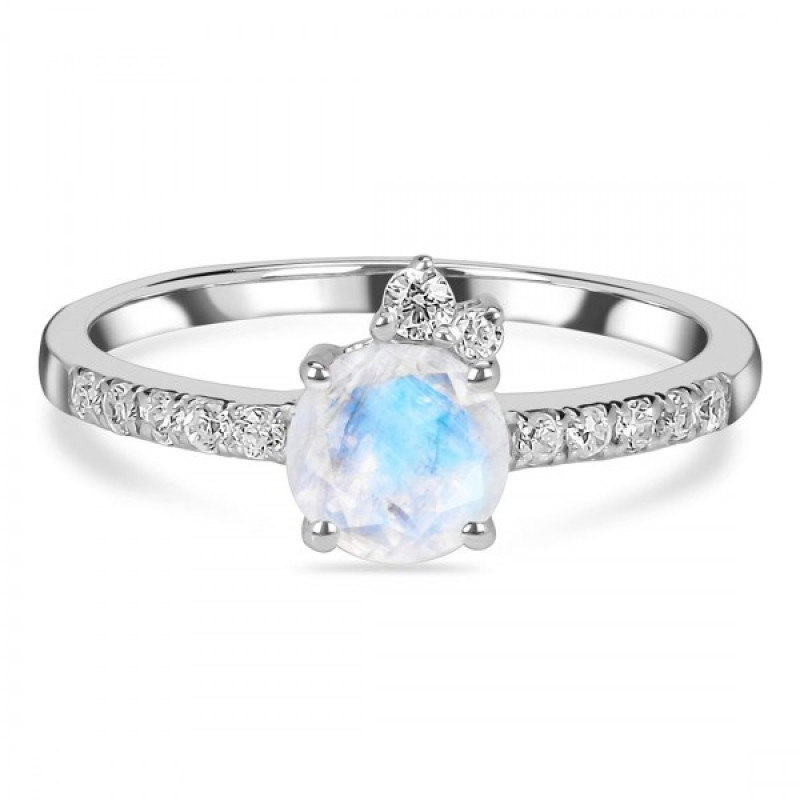 Moonstone & White Topaz Ring RBM-RDR-2303.