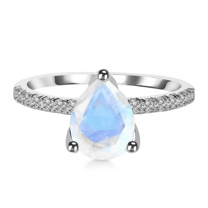 Moonstone & White Topaz Ring RBM-RDR-2860.