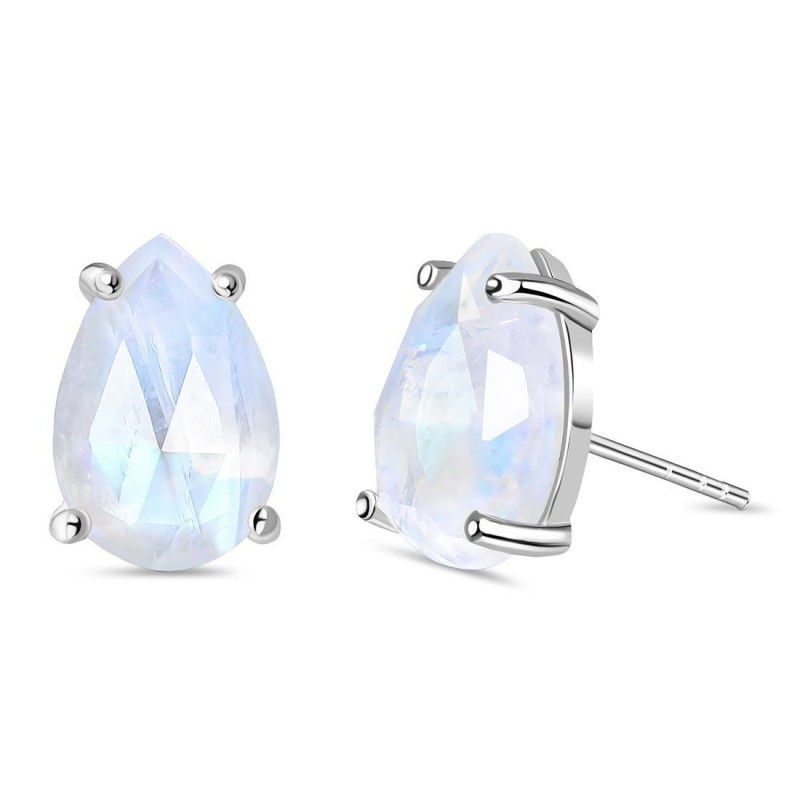 Moonstone Stud Earring